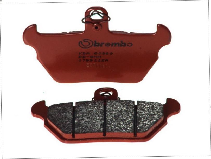 Brake Pad Set, disc brake BREMBO 07BB22SA for BMW K 1000 1989-1989 - Picture 8 of 8
