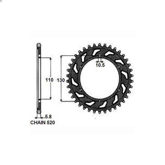 Sprocket SUNSTAR SUNR1-3471-42