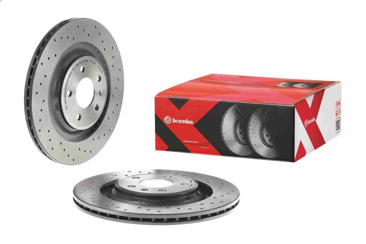 1X Brake disc BREMBO 09.B040.1X AUDI Q5 (8RB) 2 2008-2012