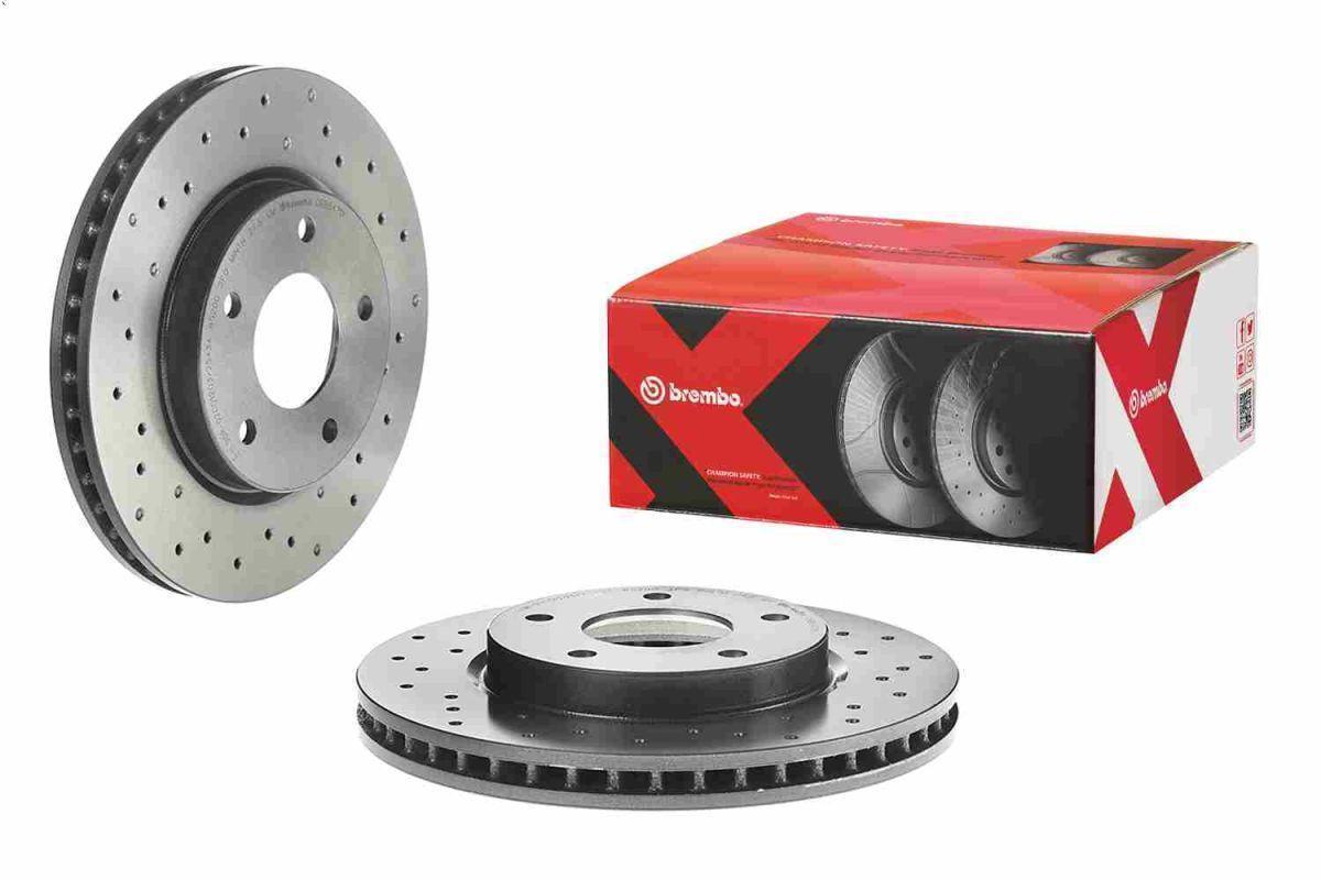1X Brake disc BREMBO 09.B647.1X MITSUBISHI LANCER VII (CS_A, CT_A) 2 2003-2013